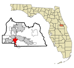 Seminole County Florida Incorporated and Unincorporated areas Casselberry Highlighted